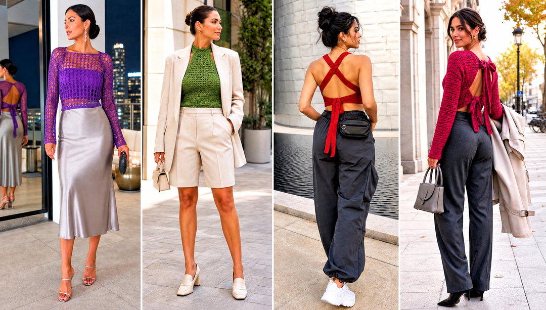 15 Tie Back Crochet Top Outfit Ideas for Weekend Plans