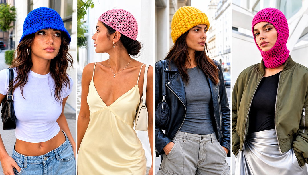 15 TikTok Crochet Hat Outfit Ideas for Streetwear Looks