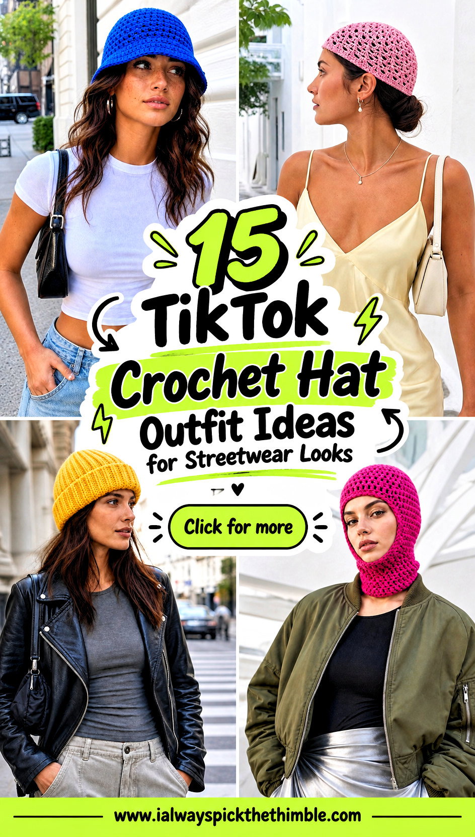 15 TikTok Crochet Hat Outfit Ideas for Streetwear Looks - 15 TikTok Crochet Hat Outfit Ideas for Streetwear Looks