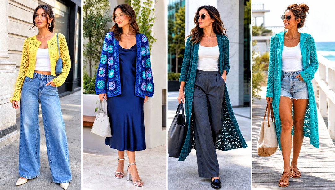 15 Trendy Crochet Cardigan Outfit Ideas for Daily Wear