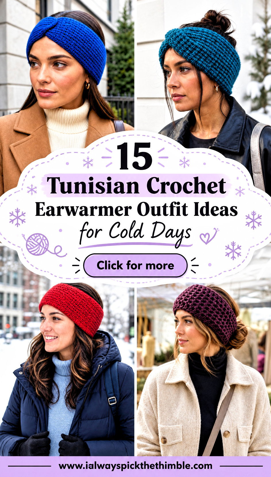 15 Tunisian Crochet Earwarmer Outfit Ideas for Cold Days - 15 Tunisian Crochet Earwarmer Outfit Ideas for Cold Days