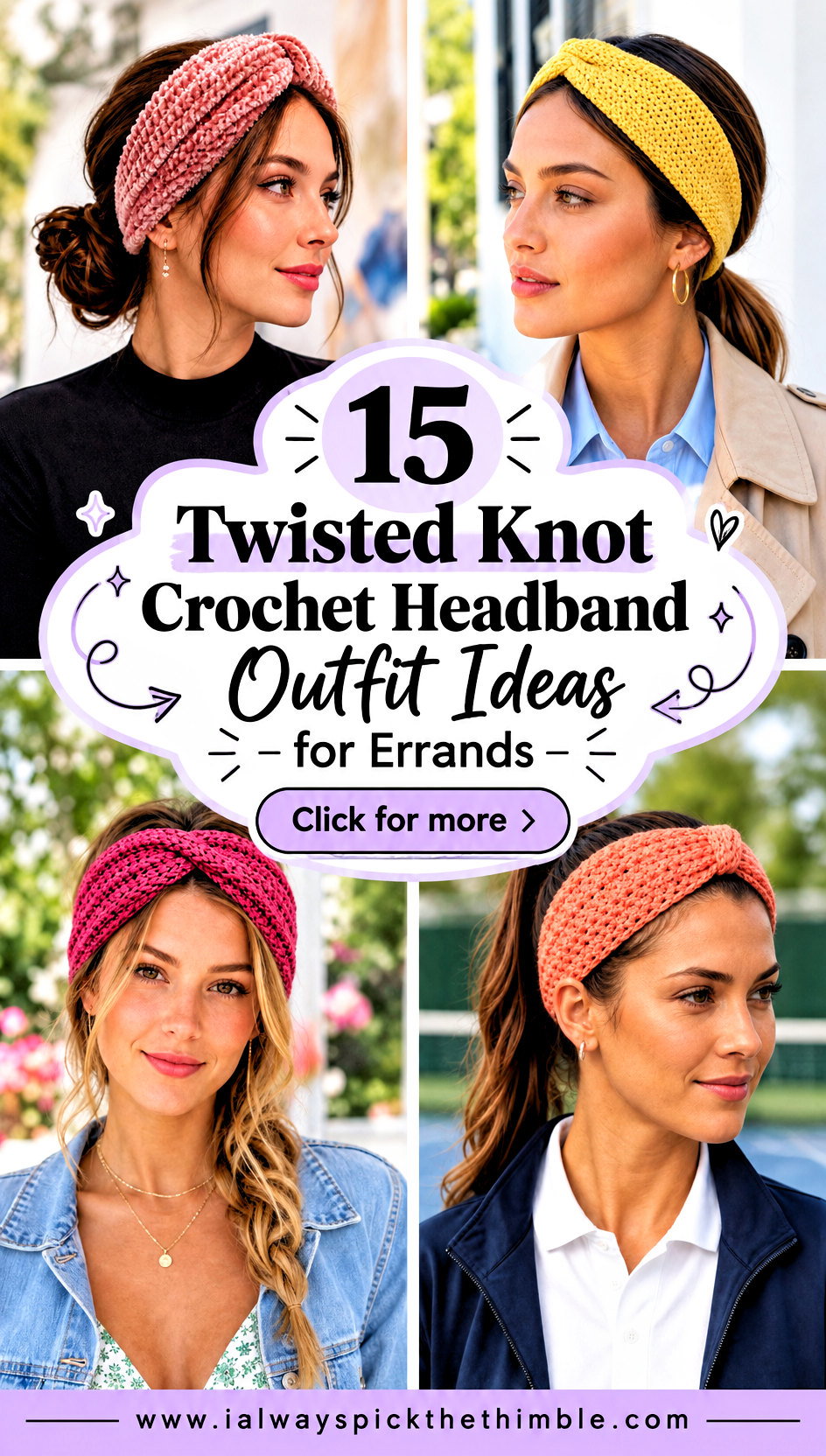 15 Twisted Knot Crochet Headband Outfit Ideas for Errands - 15 Twisted Knot Crochet Headband Outfit Ideas for Errands