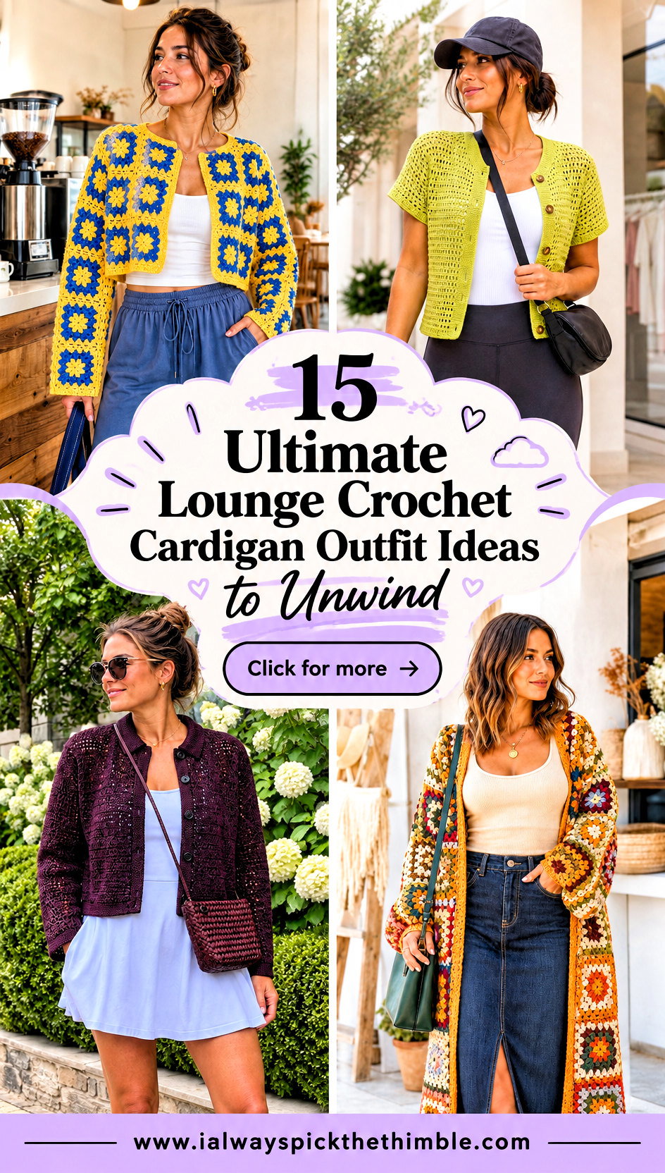 15 Ultimate Lounge Crochet Cardigan Outfit Ideas to Unwind - 15 Ultimate Lounge Crochet Cardigan Outfit Ideas to Unwind