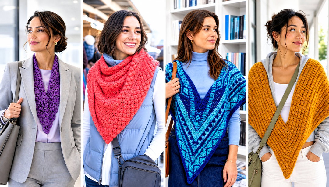 15 V Shaped Crochet Shawl Outfit Ideas for Evening Wear