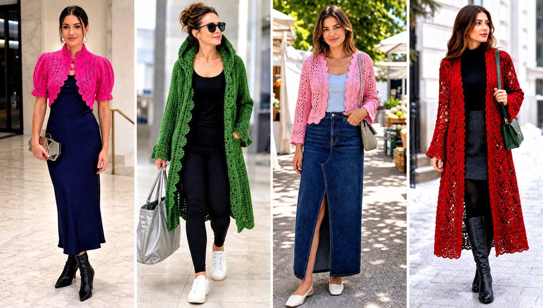 15 Victorian Style Crochet Cardigan Outfit Ideas in Lace