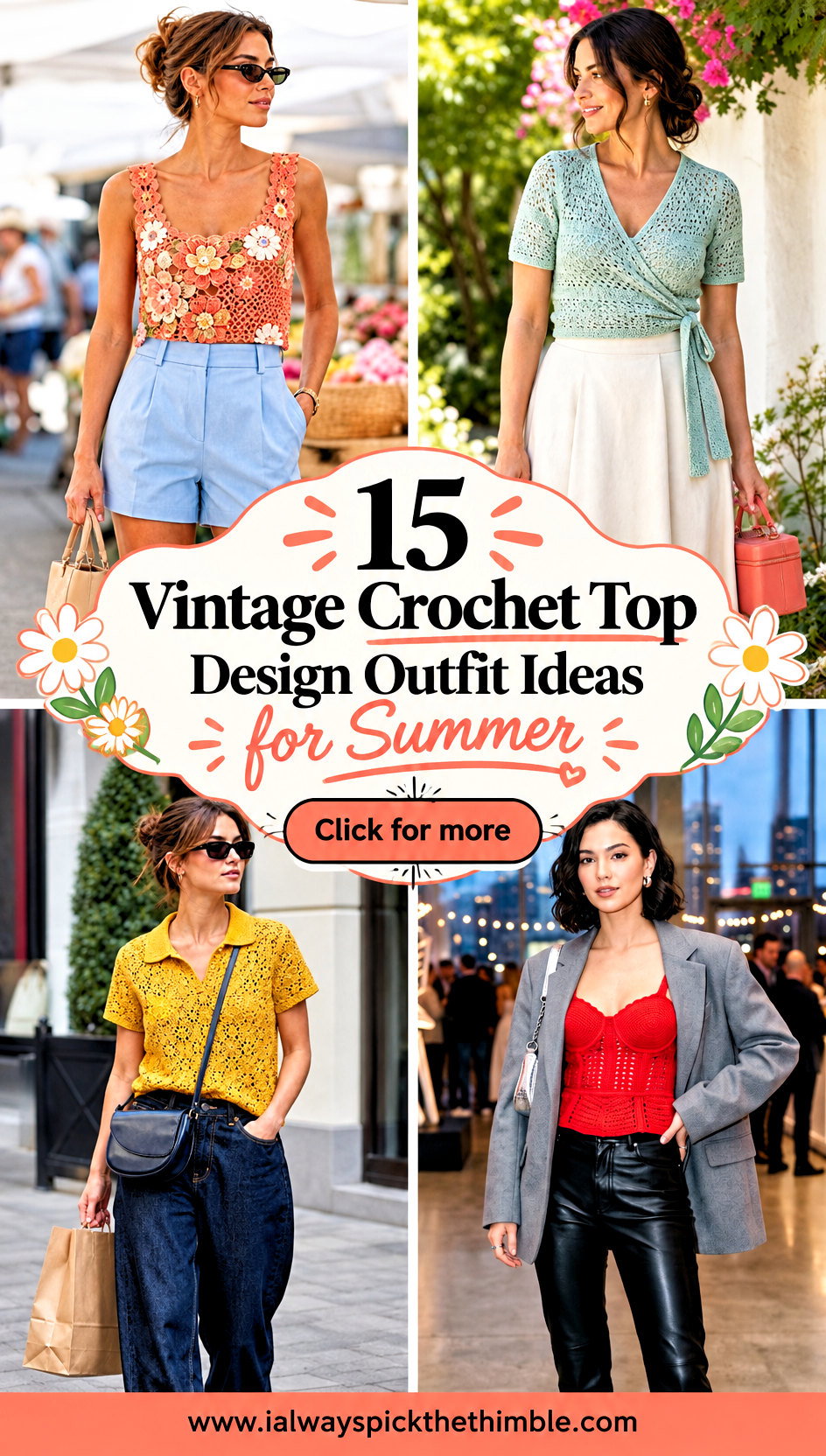 15 Vintage Crochet Top Design Outfit Ideas for Summer - 15 Vintage Crochet Top Design Outfit Ideas for Summer