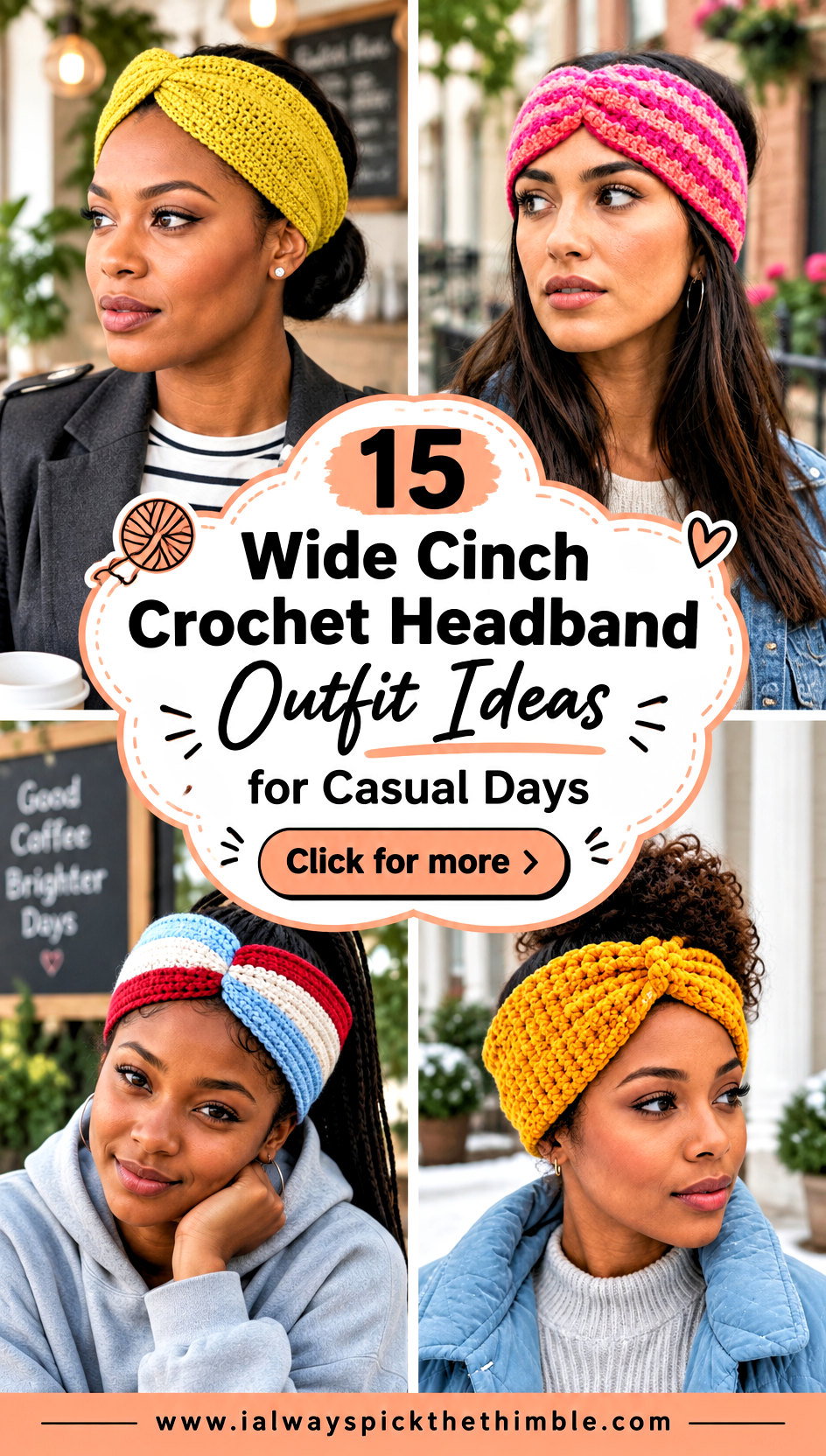 15 Wide Cinch Crochet Headband Outfit Ideas for Casual Days - 15 Wide Cinch Crochet Headband Outfit Ideas for Casual Days