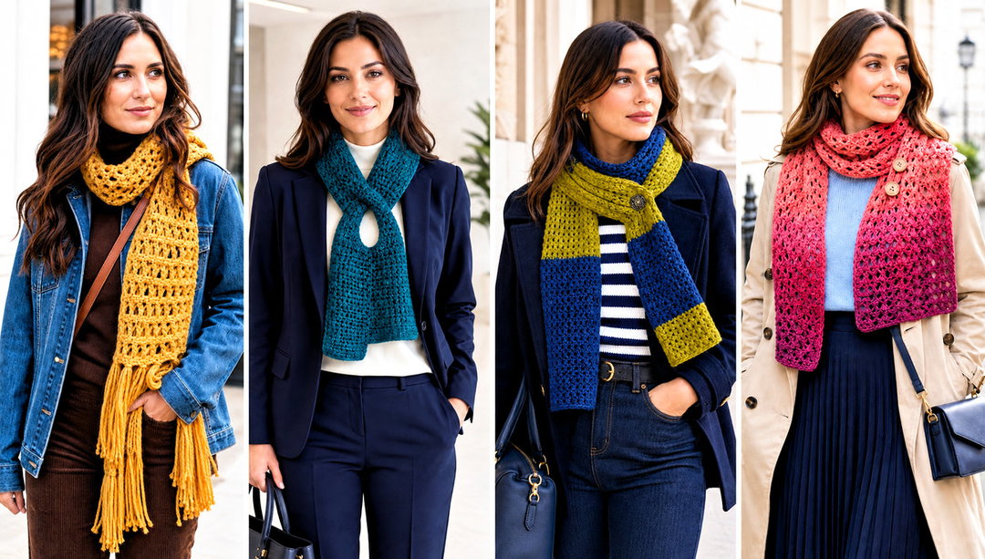 15 Winter Wishes Crochet Scarf Outfit Ideas for Weekends