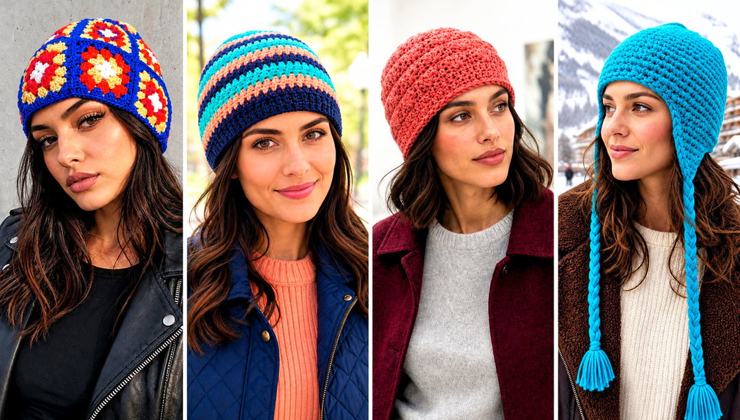 15 Worsted Crochet Beanie Outfit Ideas for Cold Days