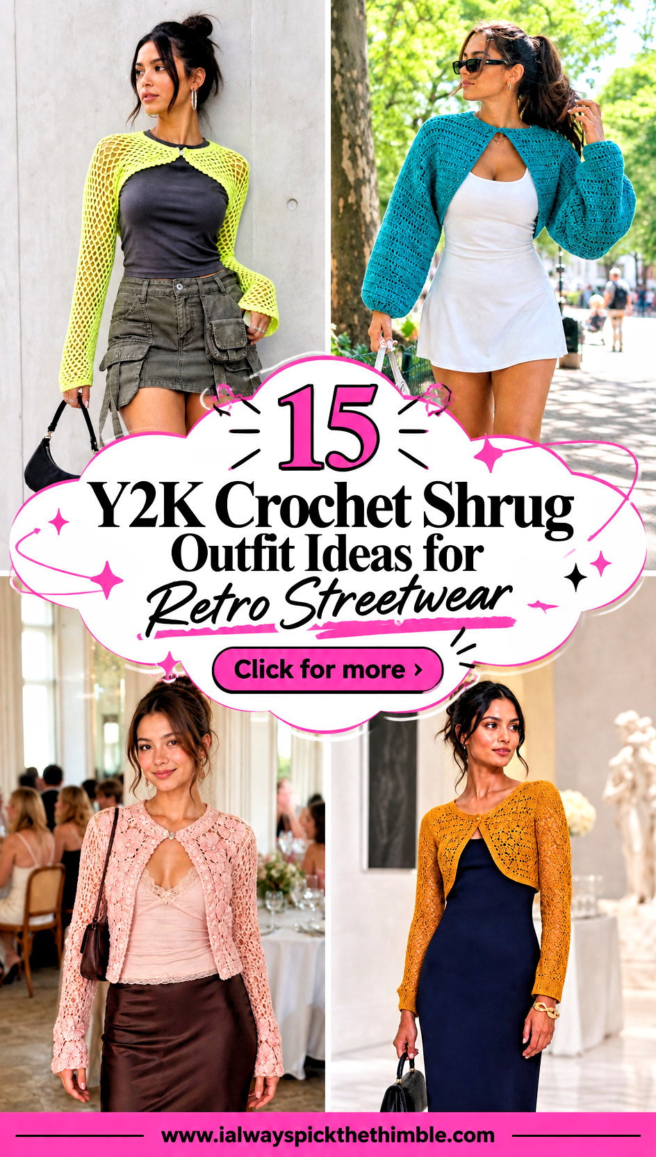 15 Y2K Crochet Shrug Outfit Ideas for Retro Streetwear - 15 Y2K Crochet Shrug Outfit Ideas for Retro Streetwear