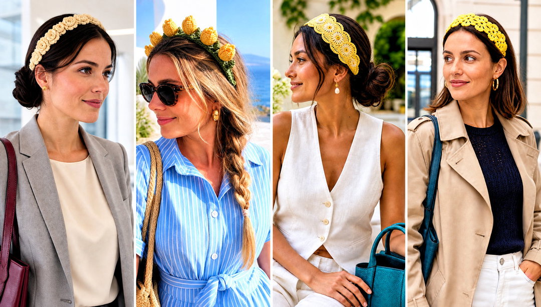 15 Yellow Crochet Flower Headband Outfit Ideas for Spring