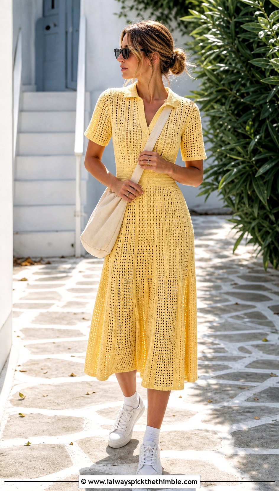 1930s Wimbledon Crochet Dress With White Sneakers - 20 1930S Crochet Dress outfit ideas