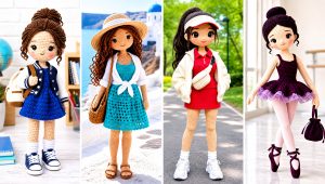 20 Amigurumi Crochet Doll Dress Outfit Ideas for Dress-Up