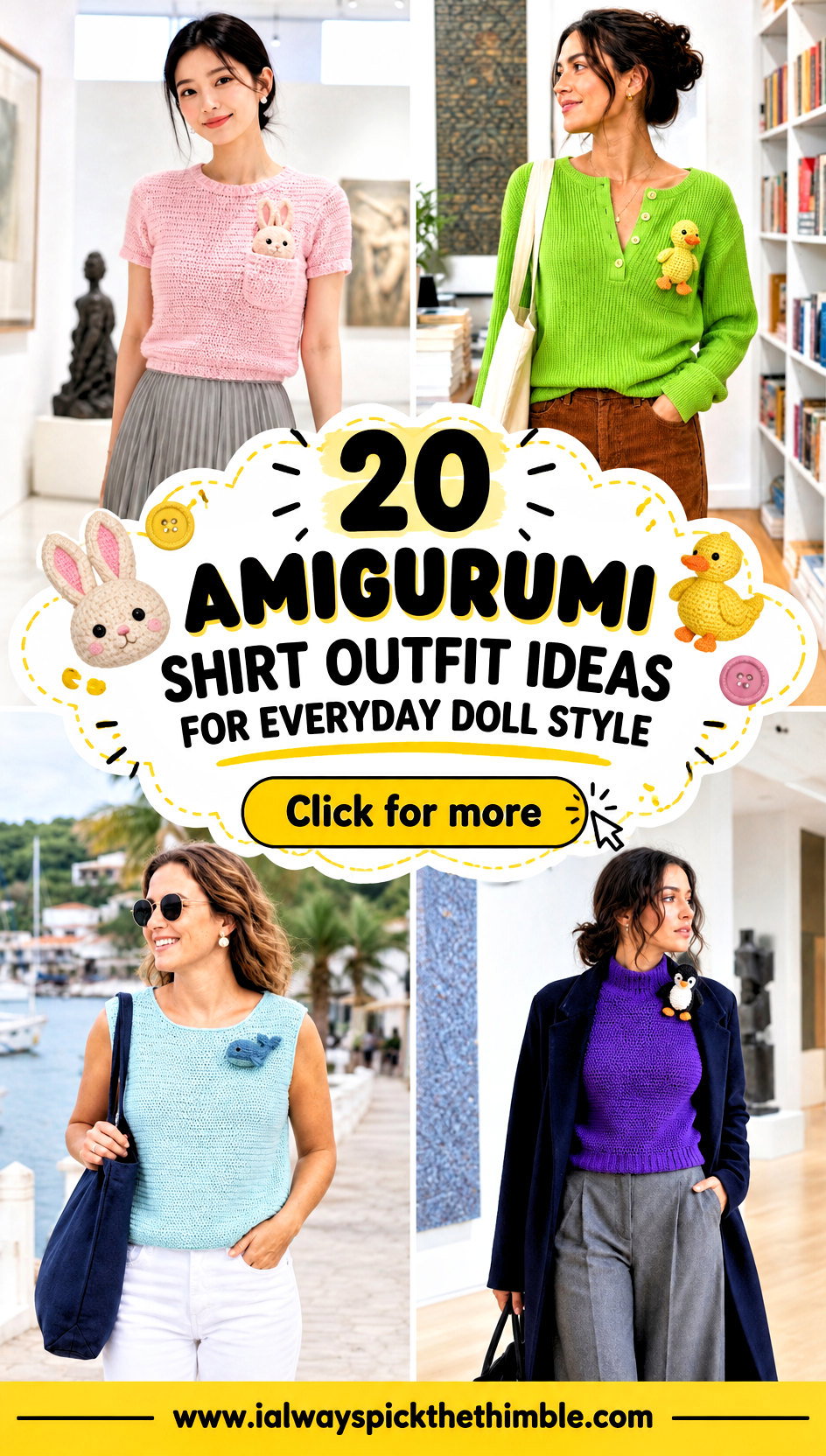 20 Amigurumi Shirt Outfit Ideas for Everyday Doll Style - 20 Amigurumi Shirt Outfit Ideas for Everyday Doll Style