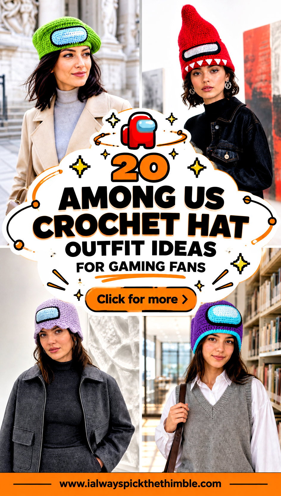 20 Among Us Crochet Hat Outfit Ideas for Gaming Fans - 20 Among Us Crochet Hat Outfit Ideas for Gaming Fans
