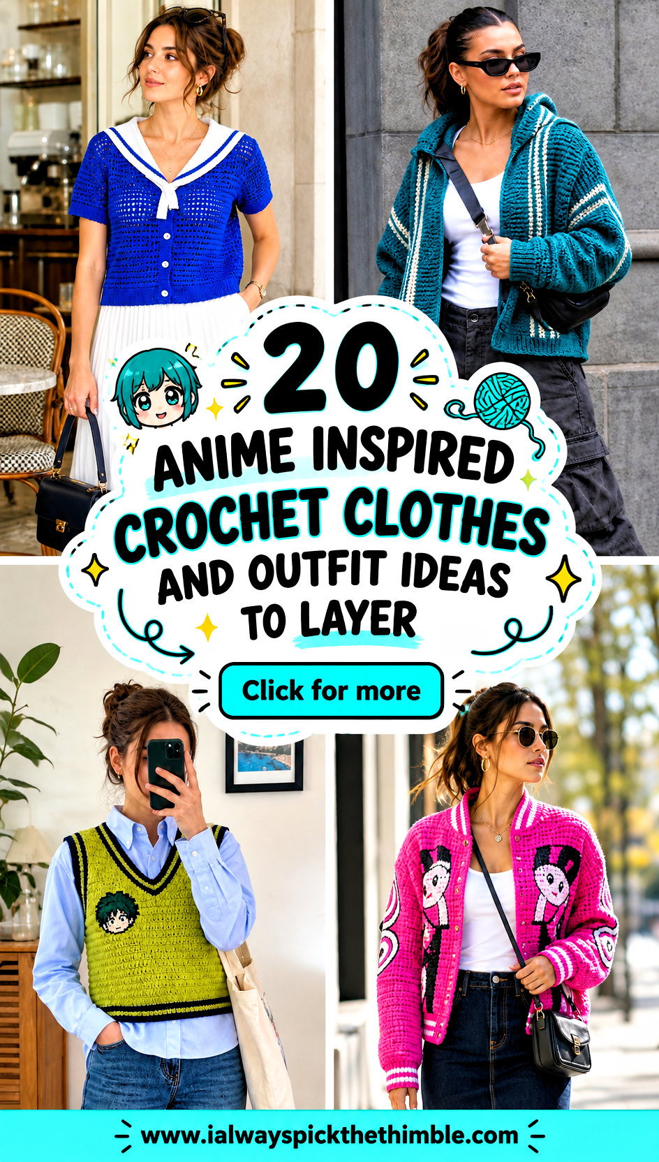 20 Anime Inspired Crochet Clothes and Outfit Ideas to Layer - 20 Anime Inspired Crochet Clothes and Outfit Ideas to Layer