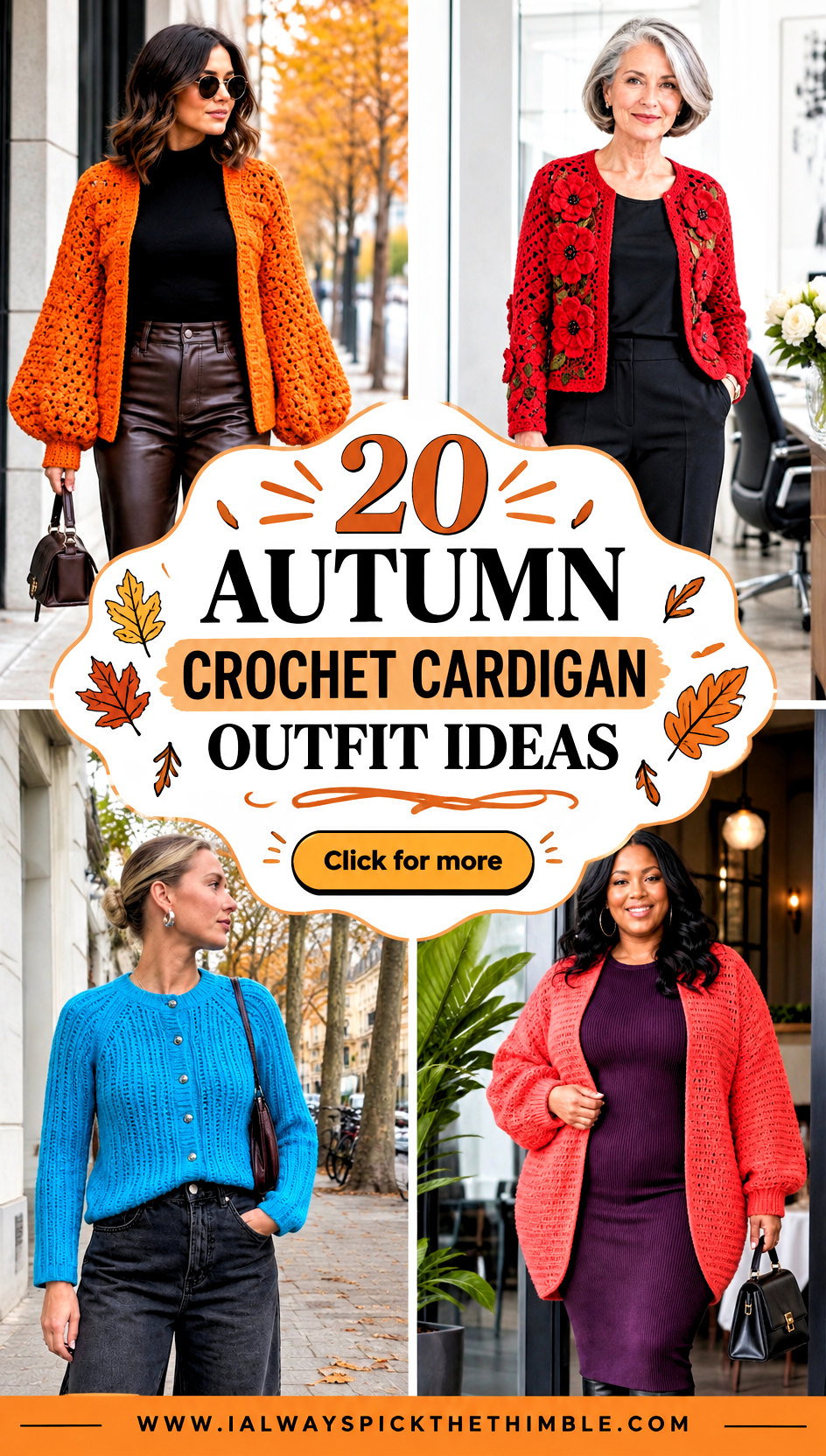 20 Autumn Crochet Cardigan Outfit Ideas for Cozy Days - 20 Autumn Crochet Cardigan Outfit Ideas for Cozy Days