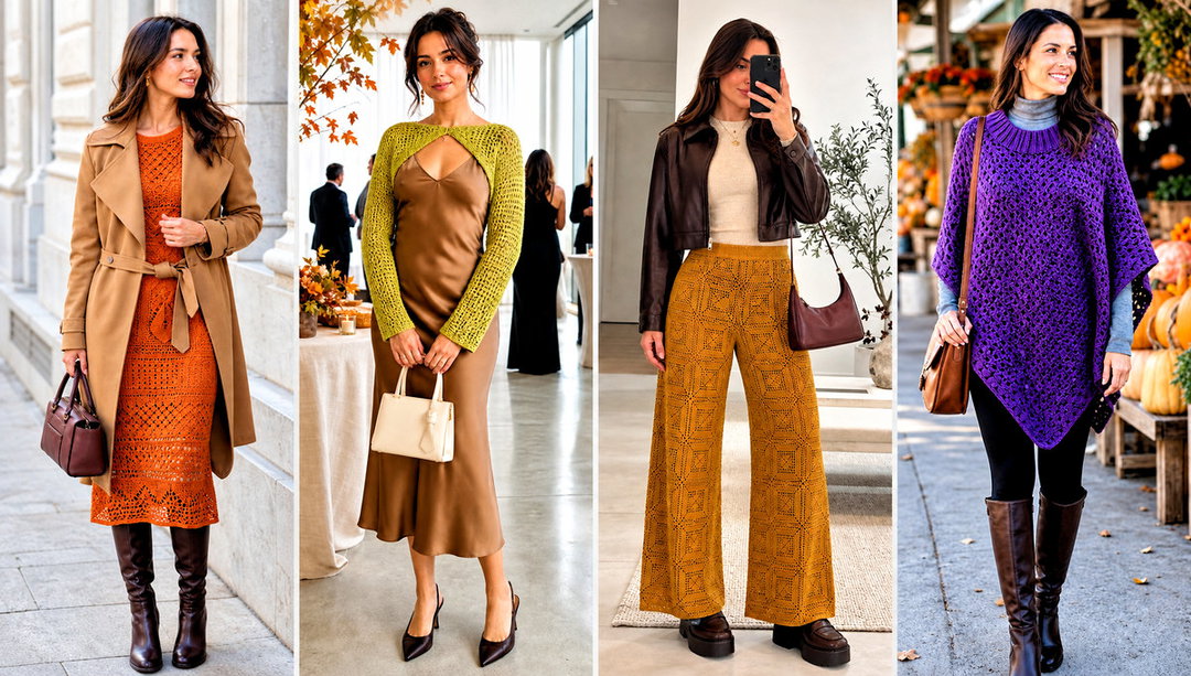 20 Autumn Crochet Outfit Ideas for Weekend Layering