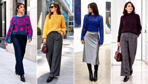 20 Autumn Crochet Sweater Outfit Ideas for Casual Fall Days
