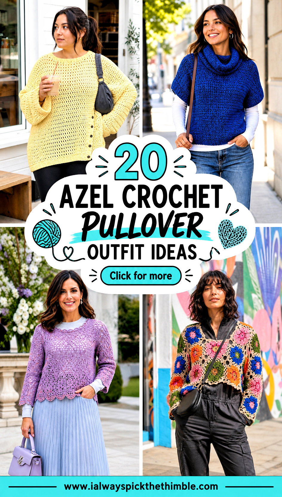 20 Azel Crochet Pullover Outfit Ideas for Relaxed Style - 20 Azel Crochet Pullover Outfit Ideas for Relaxed Style