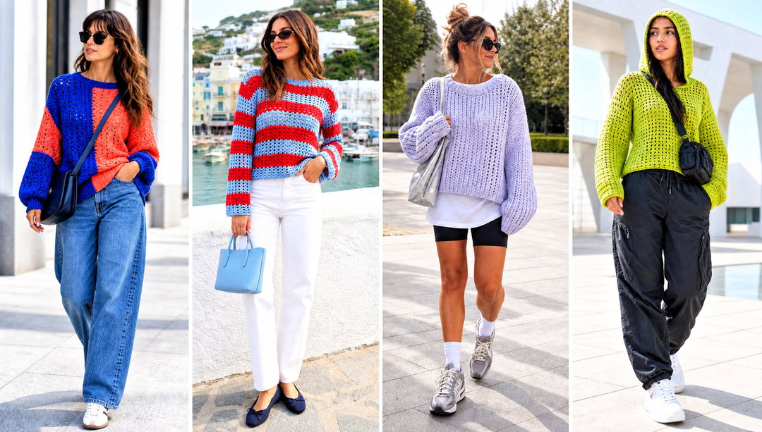20 Basic Crochet Sweater Outfit Ideas for Daily Comfort