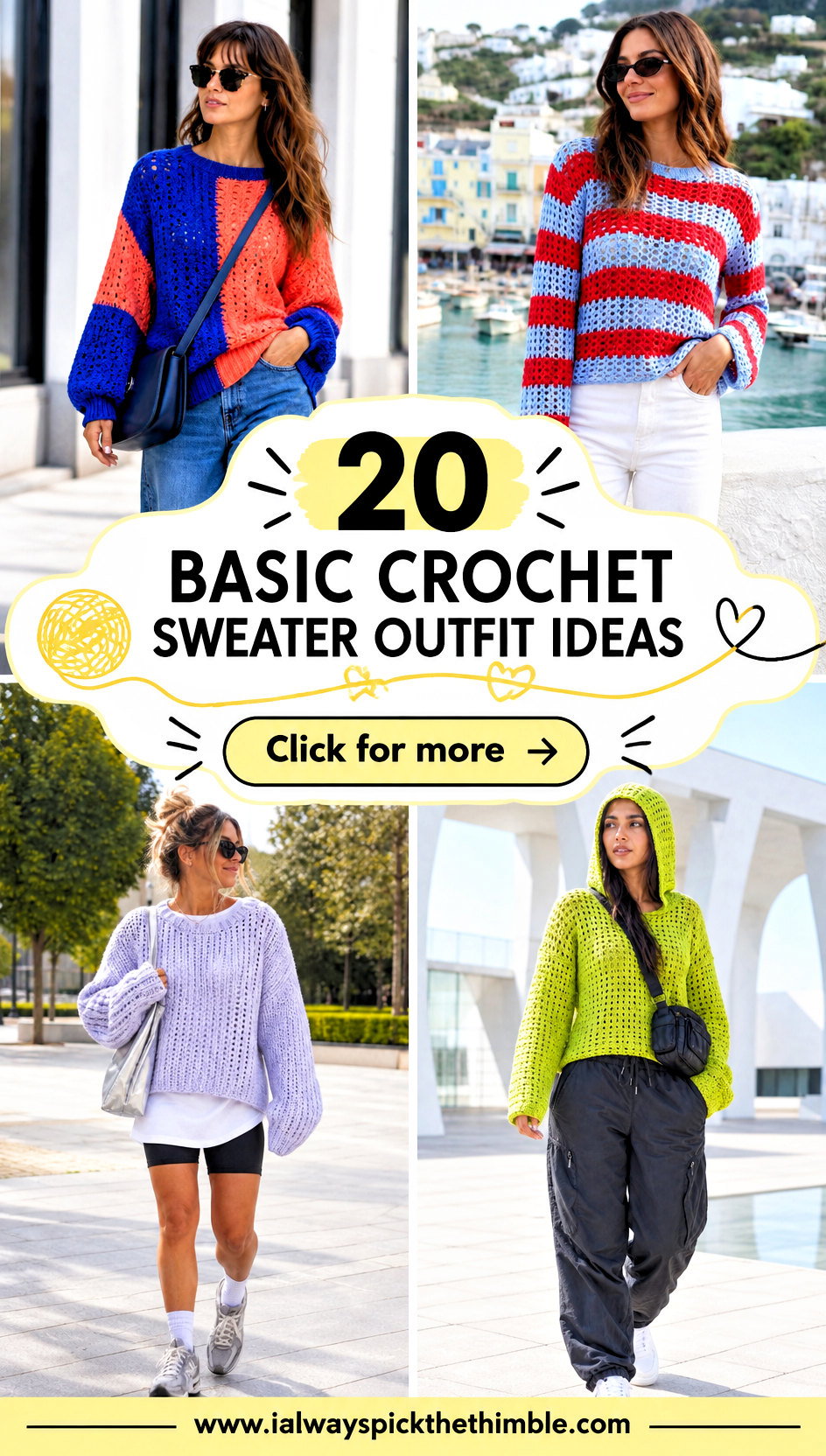 20 Basic Crochet Sweater Outfit Ideas for Daily Comfort - 20 Basic Crochet Sweater Outfit Ideas for Daily Comfort