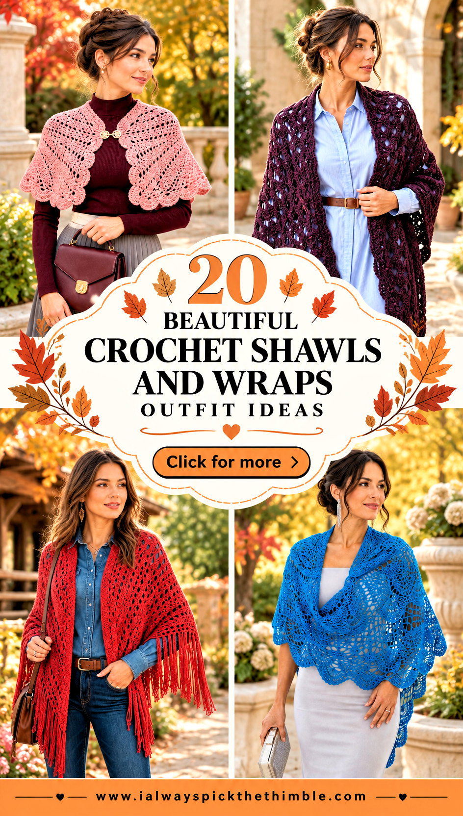 20 Beautiful Crochet Shawls and Wraps Outfit Ideas for Fall - 20 Beautiful Crochet Shawls and Wraps Outfit Ideas for Fall