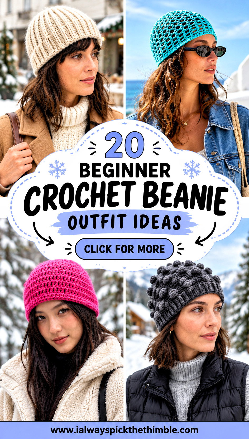20 Beginner Crochet Beanie Outfit Ideas for Chilly Days - 20 Beginner Crochet Beanie Outfit Ideas for Chilly Days