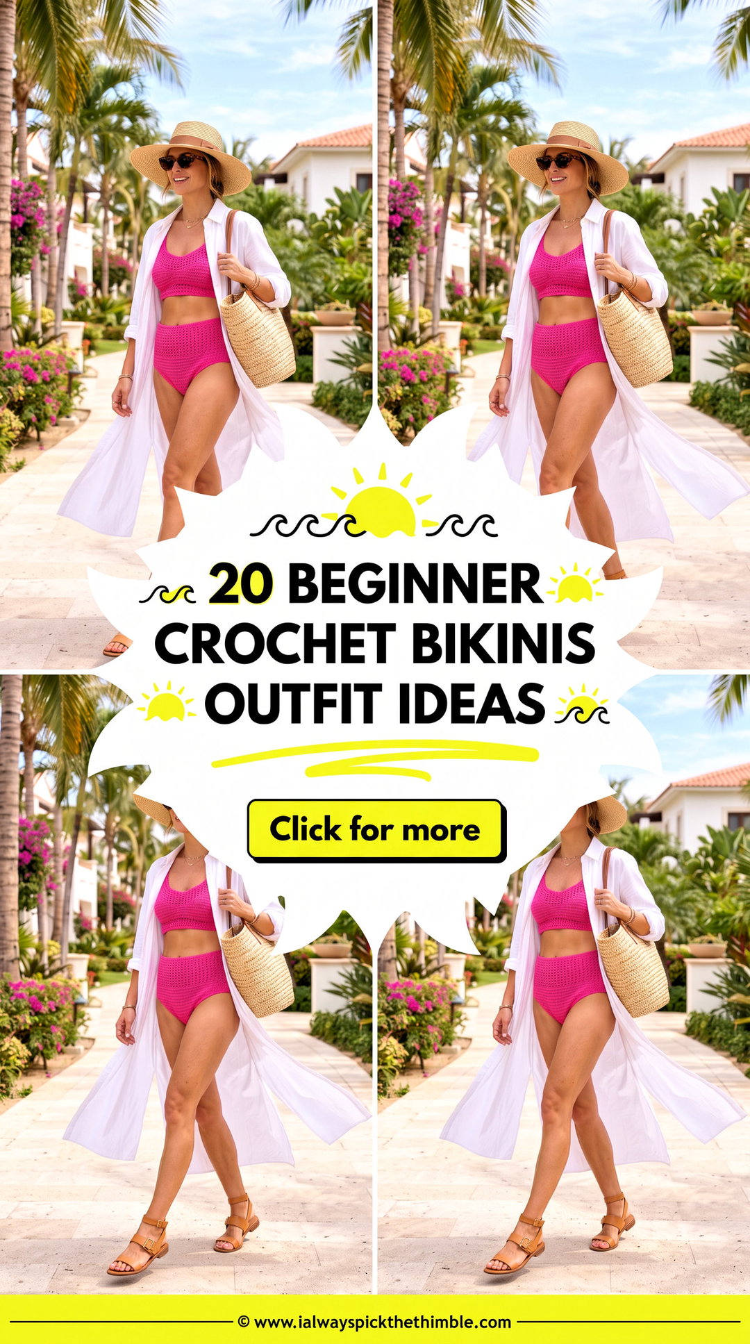 20 Beginner Crochet Bikinis Outfit Ideas for Beach Days - 20 Beginner Crochet Bikinis Outfit Ideas for Beach Days