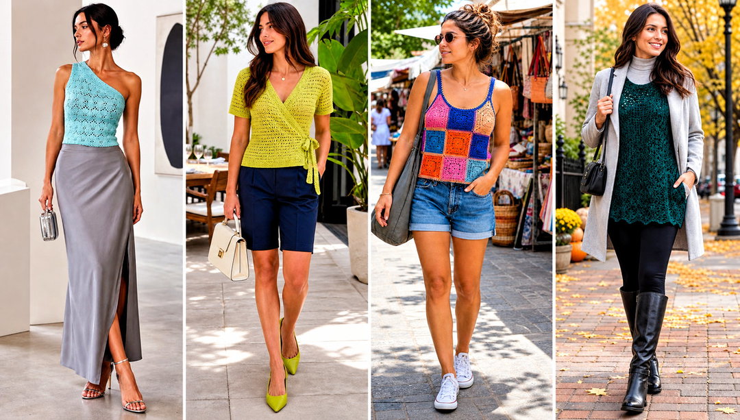 20 Beginner Crochet Top Outfit Ideas for Summer Outings