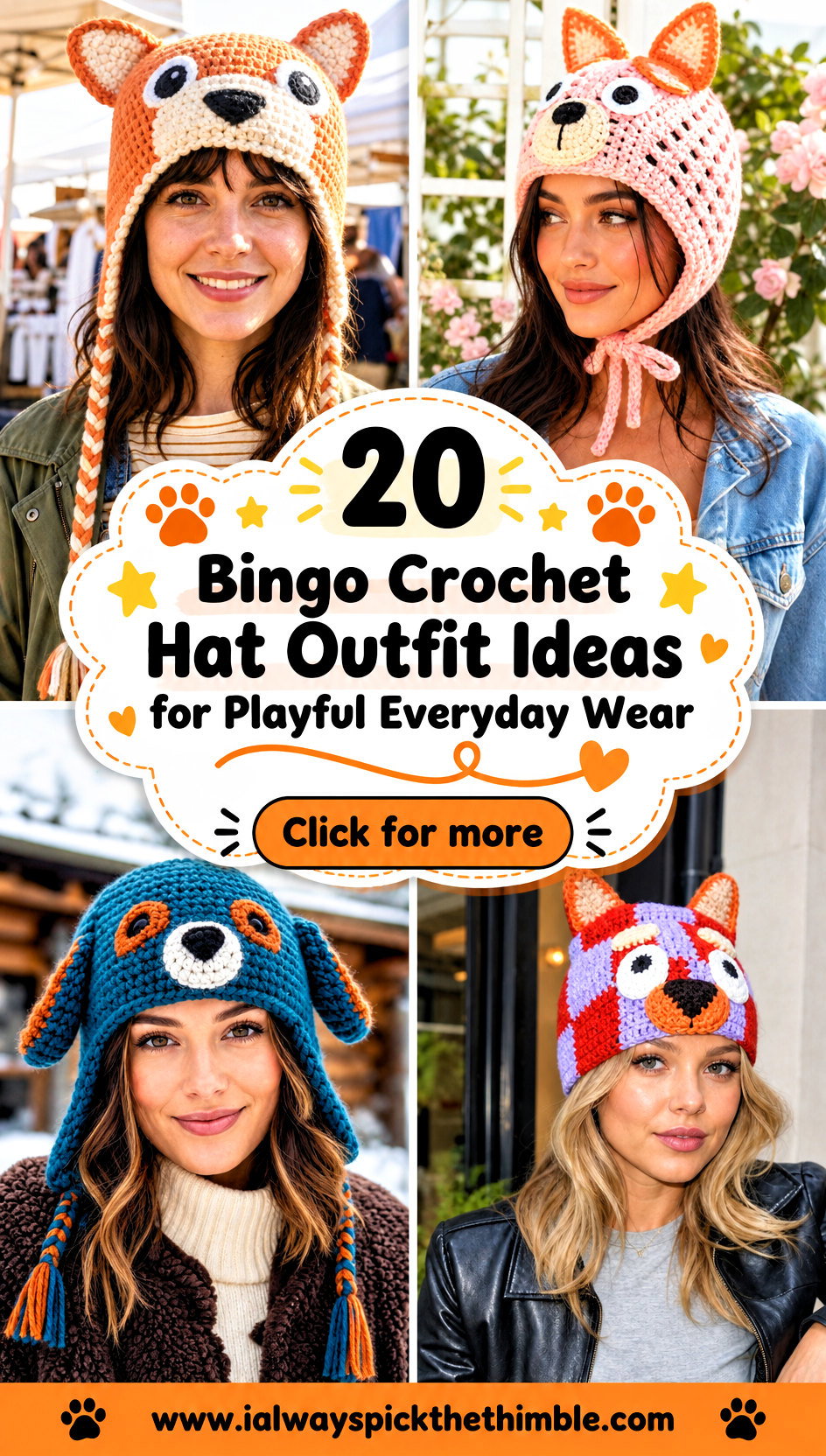 20 Bingo Crochet Hat Outfit Ideas for Playful Everyday Wear - 20 Bingo Crochet Hat Outfit Ideas for Playful Everyday Wear