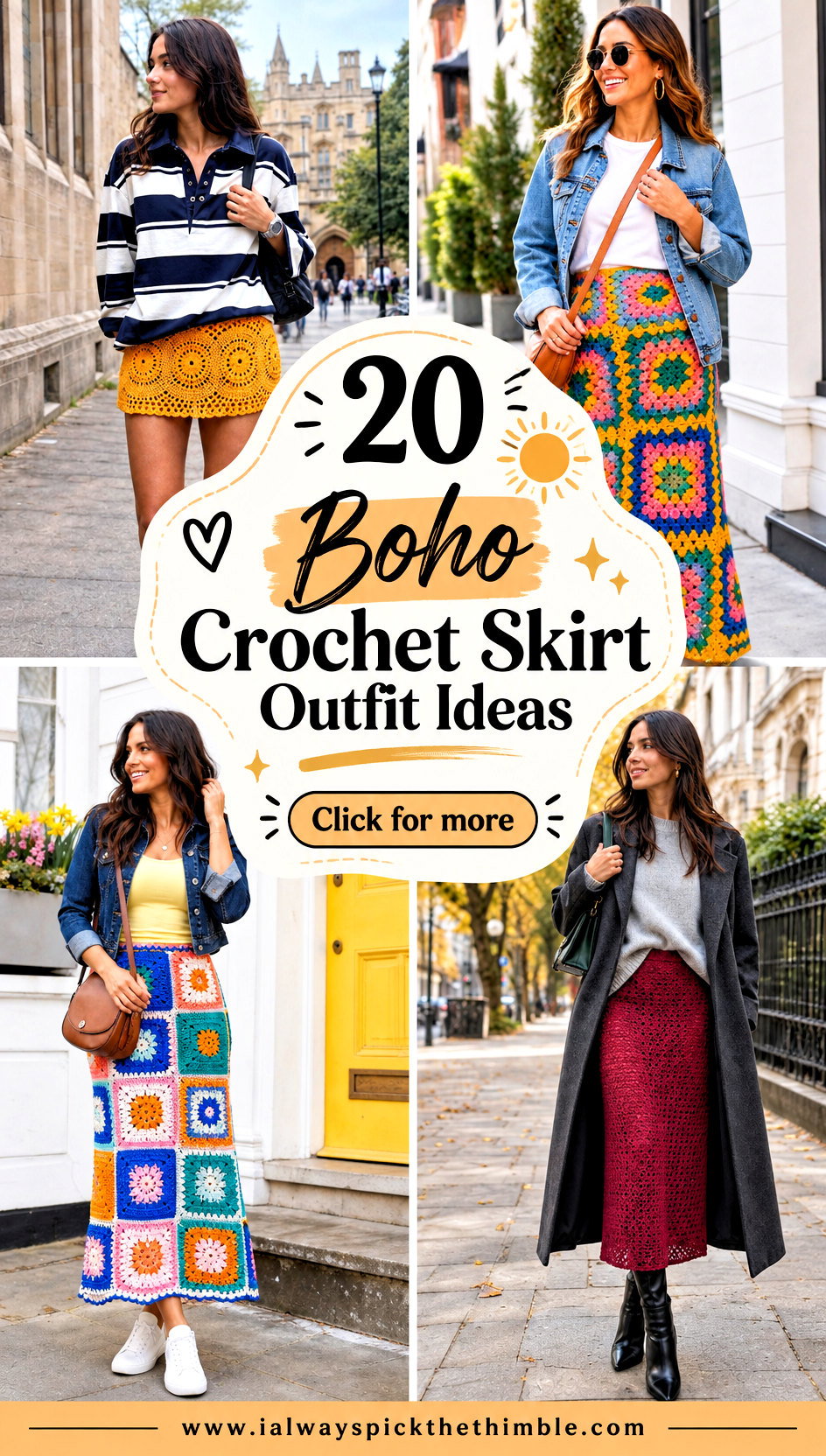 20 Boho Crochet Skirt Outfit Ideas for Weekend Plans - 20 Boho Crochet Skirt Outfit Ideas for Weekend Plans