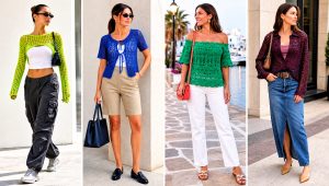 20 Boho Crochet Summer Tops Outfit Ideas for Sunny Days