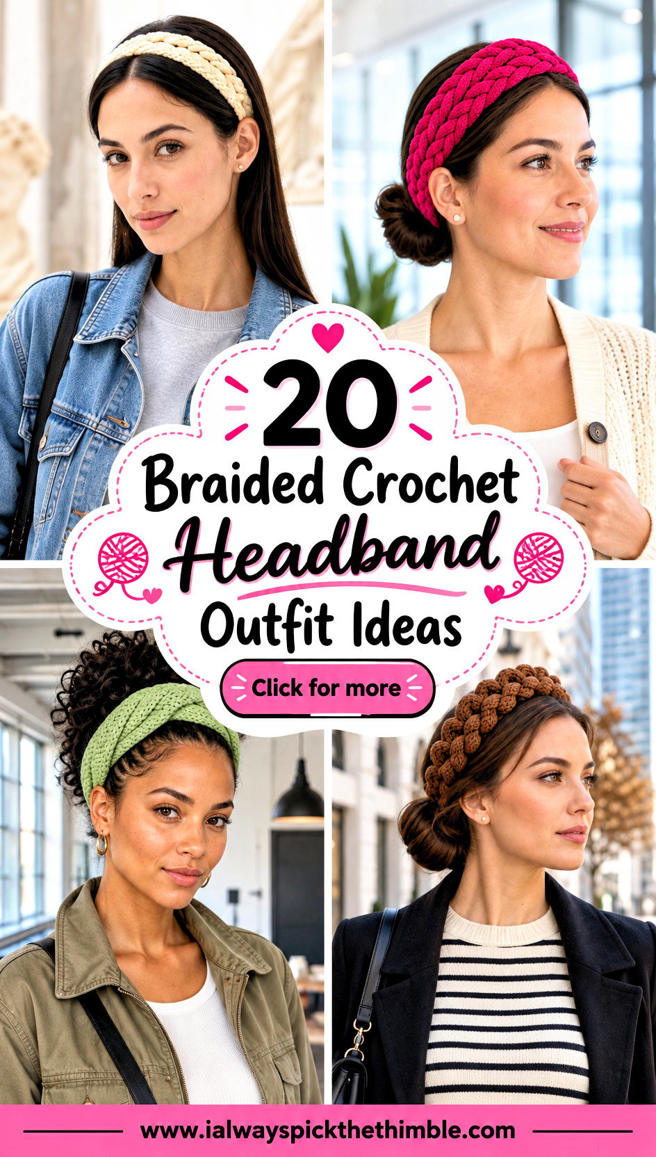 20 Braided Crochet Headband Outfit Ideas for Casual Days - 20 Braided Crochet Headband Outfit Ideas for Casual Days