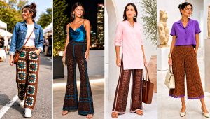 20 Brown Crochet Pants Outfit Ideas for Vacation Days
