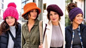 20 Bulky 5 Yarn Crochet Hat Outfit Ideas for Cold Weather