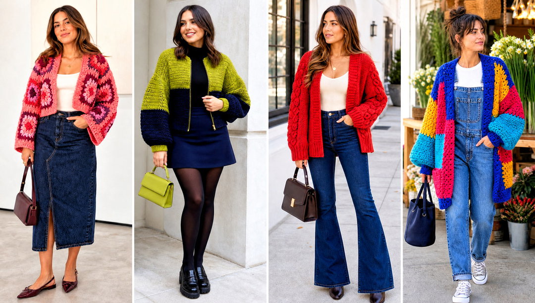 20 Bulky Crochet Cardigan Outfit Ideas for Comfy Layering