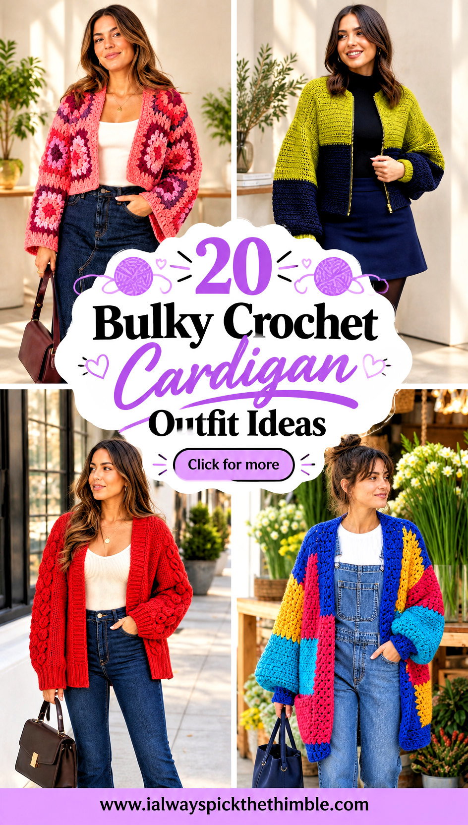 20 Bulky Crochet Cardigan Outfit Ideas for Comfy Layering - 20 Bulky Crochet Cardigan Outfit Ideas for Comfy Layering