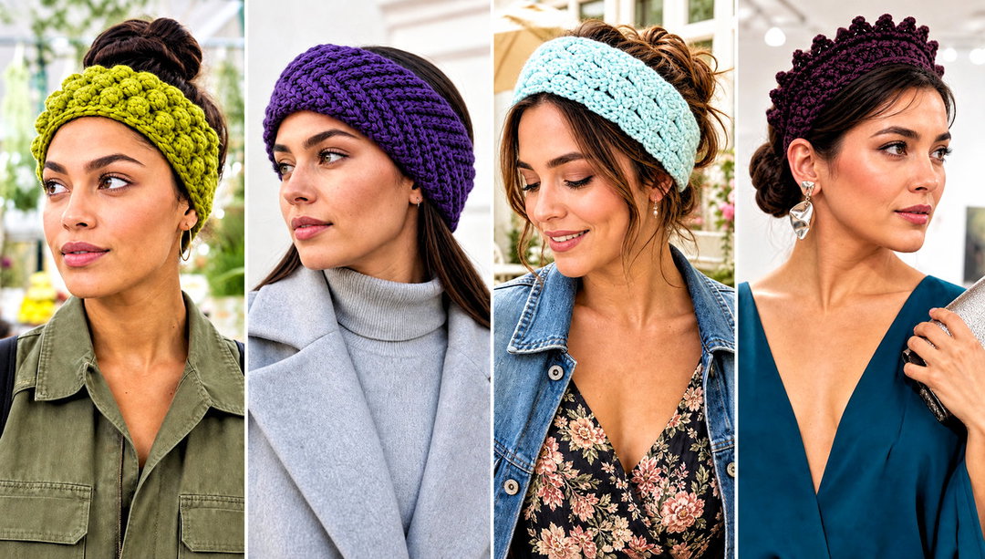 20 Bulky Yarn Crochet Headband Outfit Ideas for Ski Trips