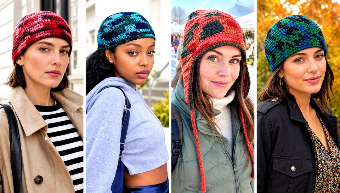 20 Camo Beanie Crochet Hat Outfit Ideas for Outdoor Days