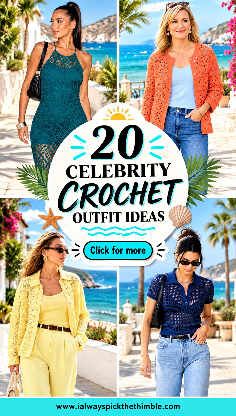 20 Celebrity Crochet Outfit Ideas for Beach Getaways - 20 Celebrity Crochet Outfit Ideas for Beach Getaways