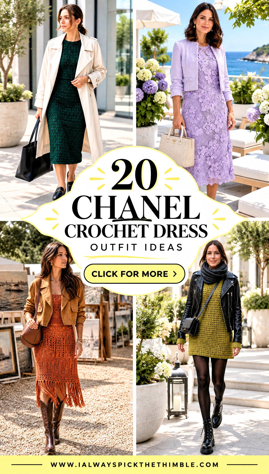 20 Chanel Crochet Dress Outfit Ideas for Resort Wear - 20 Chanel Crochet Dress Outfit Ideas for Resort Wear