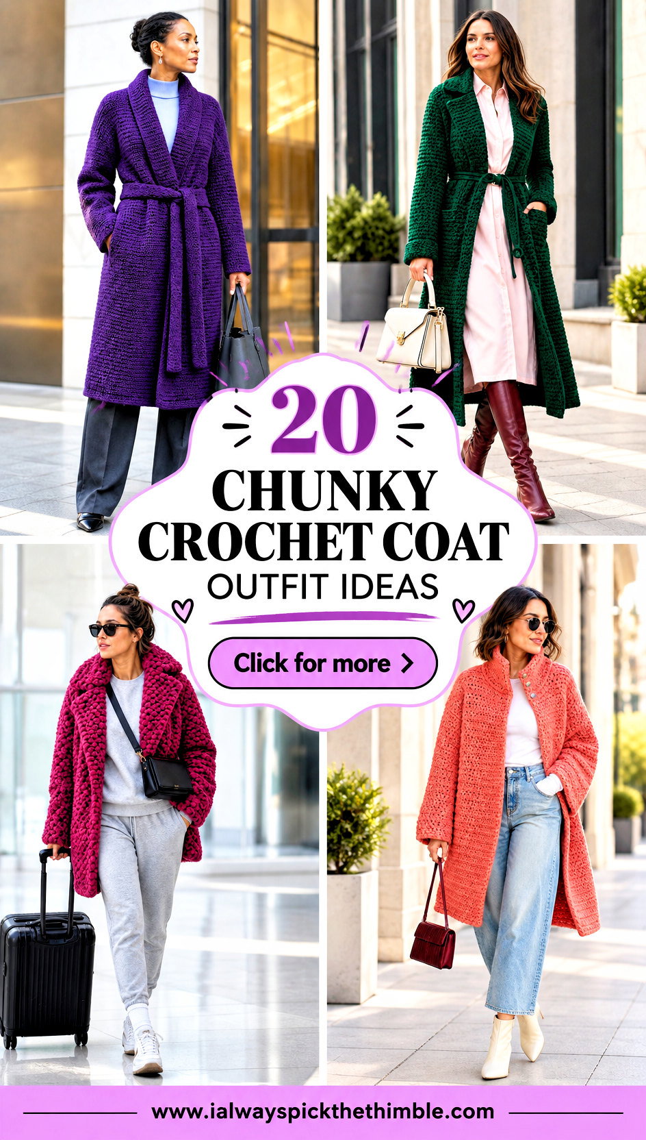 20 Chunky Crochet Coat Outfit Ideas for Statement Style - 20 Chunky Crochet Coat Outfit Ideas for Statement Style