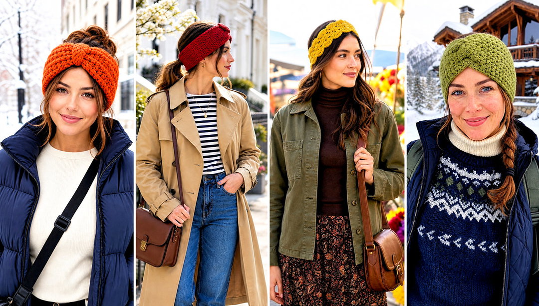 20 Chunky Crochet Headband Outfit Ideas for Cozy Weekends