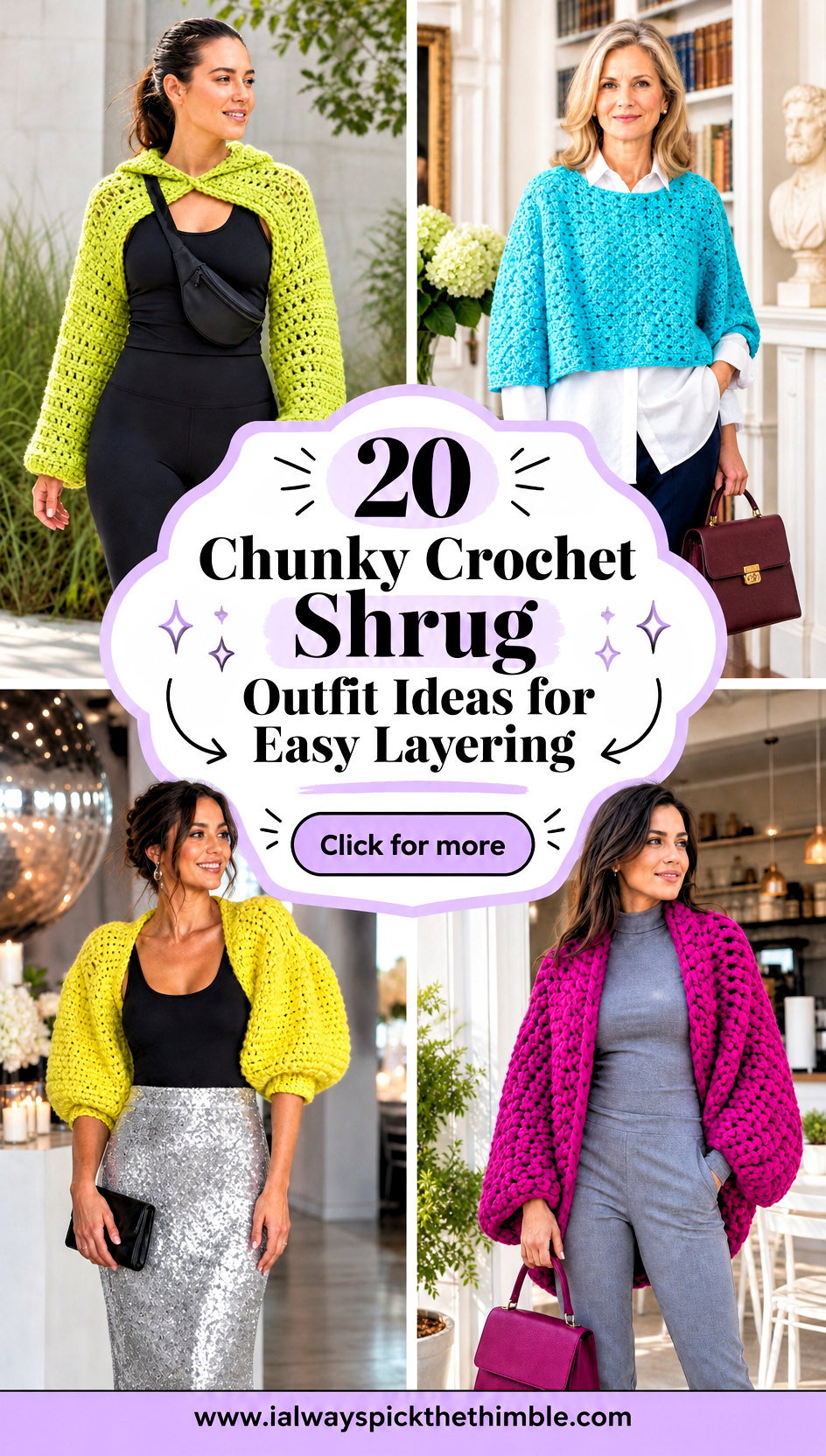 20 Chunky Crochet Shrug Outfit Ideas for Easy Layering - 20 Chunky Crochet Shrug Outfit Ideas for Easy Layering