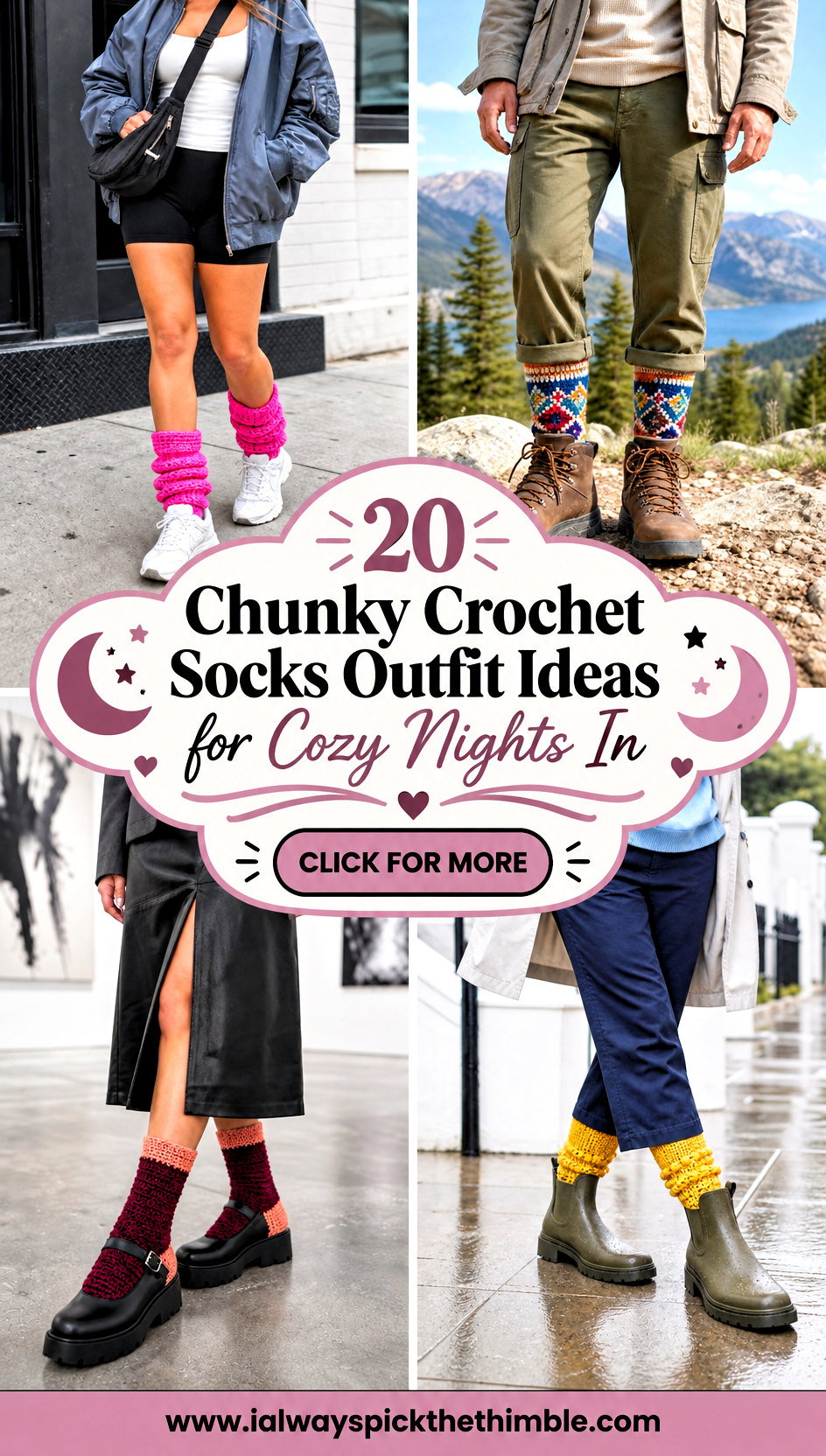 20 Chunky Crochet Socks Outfit Ideas for Cozy Nights In - 20 Chunky Crochet Socks Outfit Ideas for Cozy Nights In