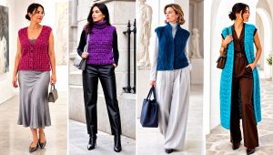 20 Chunky Crochet Vest Outfit Ideas for Smart Casual Looks