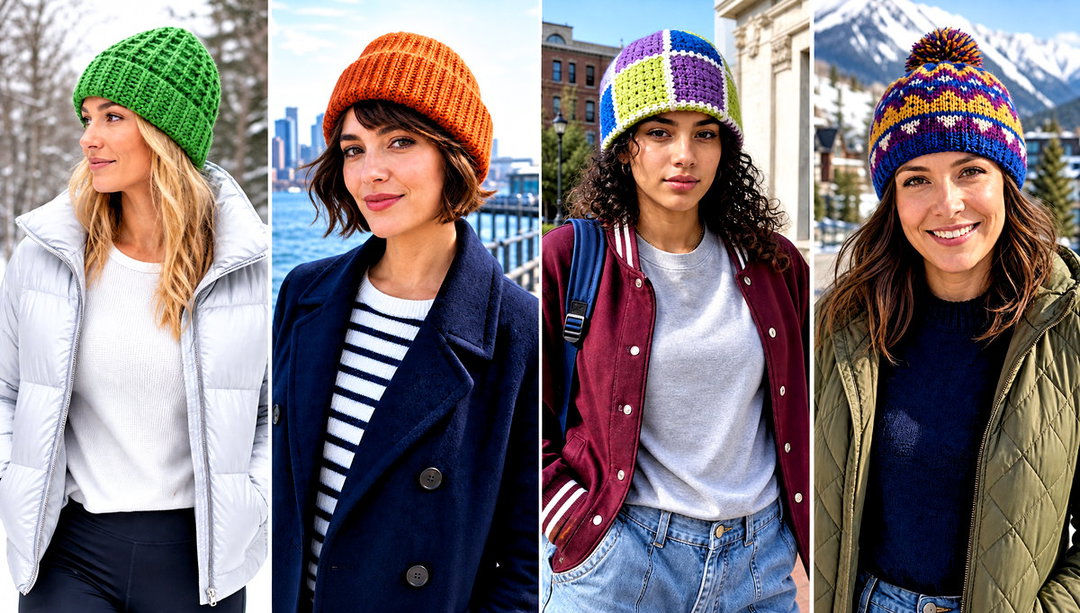 20 Classic Crochet Beanie Outfit Ideas for Easy Winter Style