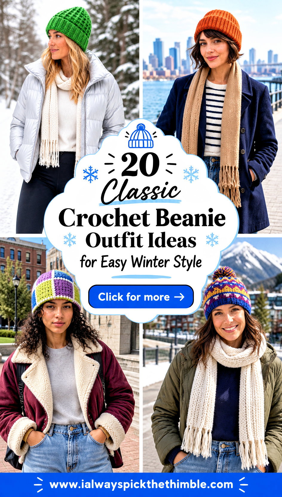 20 Classic Crochet Beanie Outfit Ideas for Easy Winter Style - 20 Classic Crochet Beanie Outfit Ideas for Easy Winter Style
