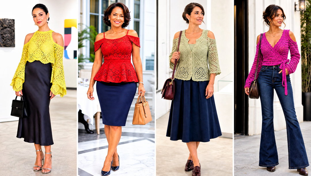 20 Cold Shoulder Crochet Top Outfit Ideas for Summer Days